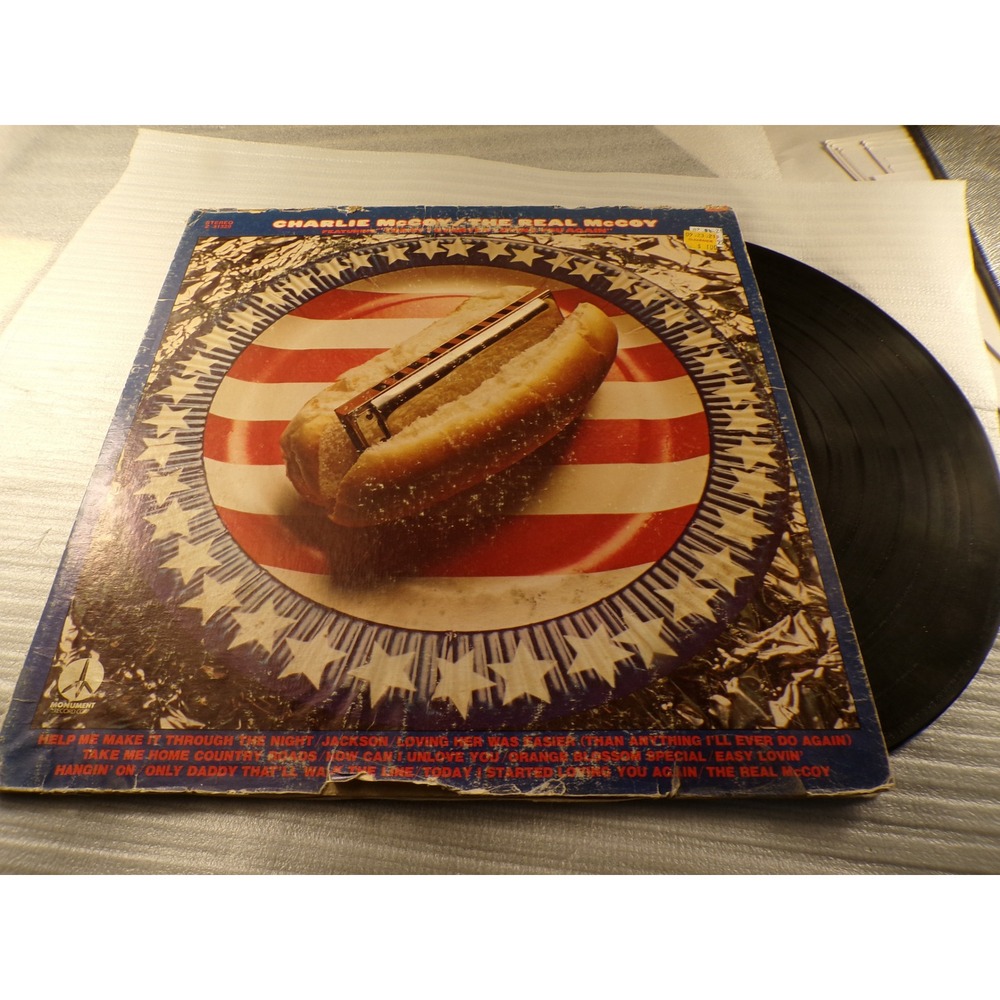 Charlie McCoy The Real McCoy Vinyl LP 1972 Monument Z 31329 Country Harmonica